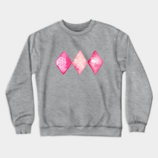 Pink Watercolour Diamonds Crewneck Sweatshirt